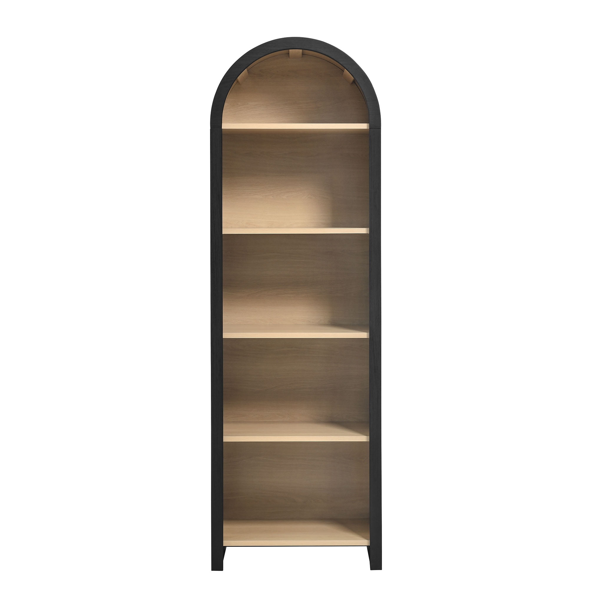 Evie Bookcase Display Cabinet in Black