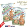 thumbnail image 3 of Breeze Decor BD-EA-H-103060-IP-BO-DS02-US Bunnies with Umbrella Spring - Seasonal Easter Impressions Decorative Vertical House Flag - 28 x 40 in., 3 of 4