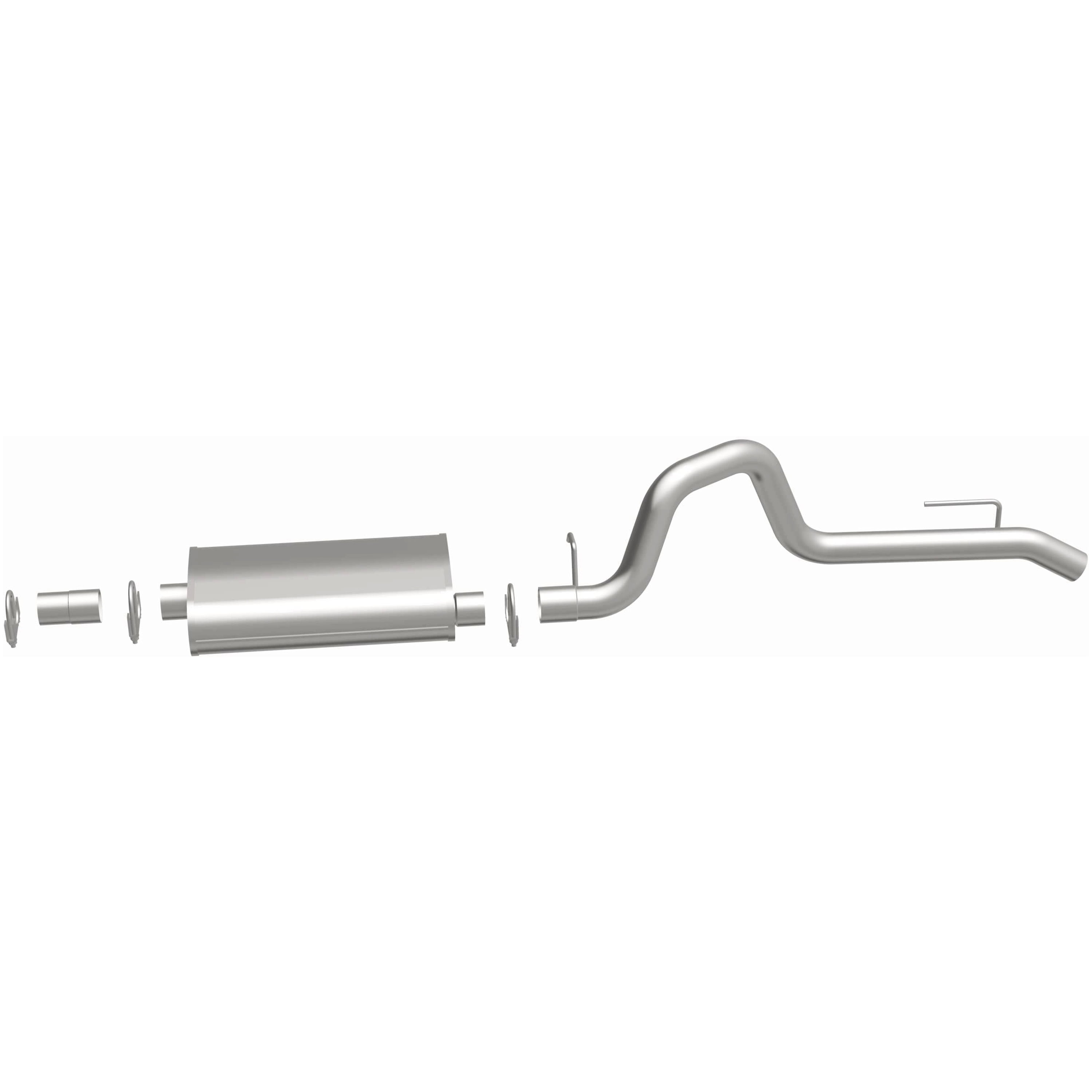 BRExhaust OE Replacement Exhaust System Kit 106-0051: Compatible with 1987-1992 Jeep Wrangler 2.5L, 1991-1992 Jeep Wrangler 4.0L, 1987-1990 Jeep Wrangler 4.2L