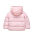 thumbnail image 5 of Xdegoge Girls Classic Hooded Puffer Jacket Winter Warm Coat Quilted Zip Up Windproof Padded Outerwear for Kids Toddler Fall Winter Thick Thermal Snow Clothes, 5 of 9