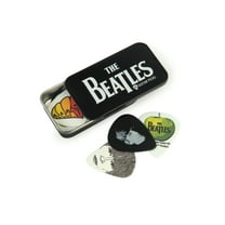 D'Addario Beatles Signature Guitar Pick Tins, Logo, 15 picks