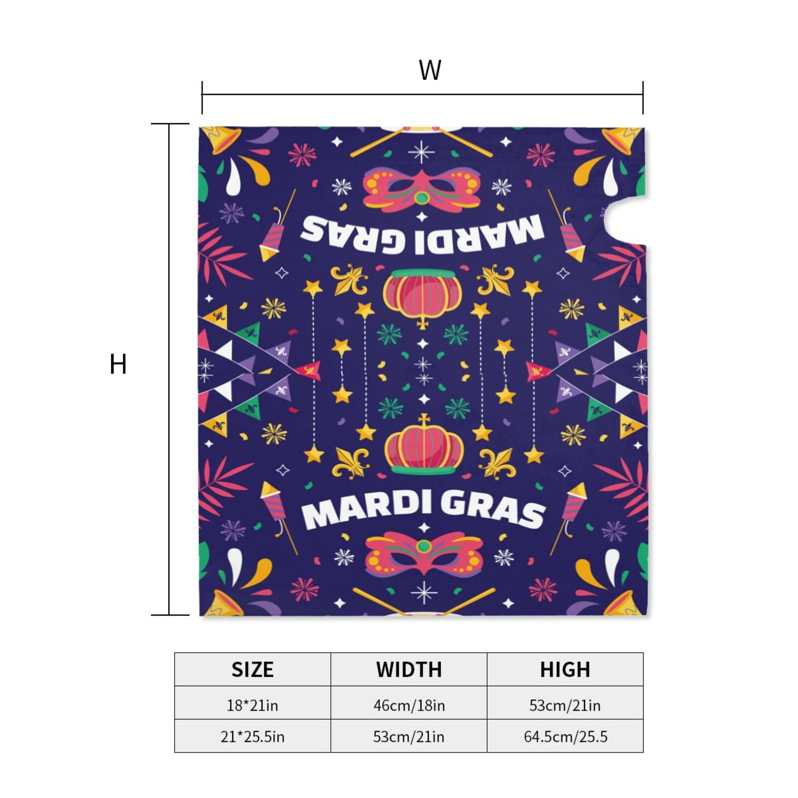 Xecao Happy Mardi Gras for Mailbox Cover with Magnetic Strips, Waterproof and Sunscreen, Adds a Decorative Touch to Your Garden Yard.