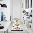 thumbnail image 4 of Yayeee Runner Rug for Bedroom 2'x6' Machine Washable Hallway Non Slip Mat, White and Black, 4 of 8