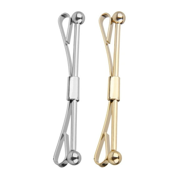 2Pc Shirt Pin Tie Bar Clasp Gifts