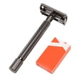 thumbnail image 2 of Recortador de barba ergonómico de aleación, portátil, seguro y de doble filo para el cuidado masculino, 2 of 8