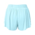 thumbnail image 5 of Running Shorts for Women Elastic Waist Pockets Lightweight Quick Drying Yoga Gym Active Sports Workout Athletic Shorts, 5 of 6