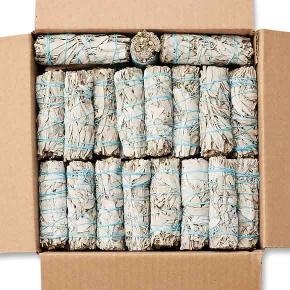 JL Local 40 White Sage Smudge Sticks 4-Inch Sustainably Grown, Intended for Personal Spiritual Growth, Stress Relief & Smudging