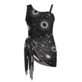 thumbnail image 6 of POLERO Girls' Celestial Sun & Moon One-Piece Swimsuit with Mesh Cover Skirt - Quick Dry, Adjustable Straps for Beach & Pool Vacations (7-18 Years), 6 of 10