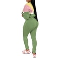 thumbnail image 2 of Aomice Two Women's 2 Piece Outfits Lapel Half Zip Long Sleeve Sweatshirts Sweatpants Tracksuit Casual Sweatsuits-Green-XL, 2 of 6
