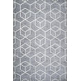 thumbnail image 2 of JONATHAN Y SUPERSOFT 8 x 10 Area Rug, Tumbling Blocks Geometric - Light Gray/White, SEU101G-8, 2 of 9