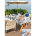 thumbnail image 4 of Orange Blue Starfish Coastal Outdoor Tablecloth - 54x80 Inch Rectangle Dining Table Cover, Summer Beach Eucalyptus Vintage Waterproof Outdoor Table Cloth with Umbrella Hole & Zipper for Picnic/Patio, 4 of 7