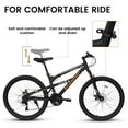 thumbnail image 4 of 26 Inch Mountain Bike, Dual Full Suspension 21-Speed Disc Brakes Thumb Shifter, Carbon Steel Frame Mountain Bike, Mens Womens Trail Commuter City Bicycles, 4 of 9