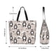 thumbnail image 5 of Balery Cartoon Bear Brown Bolsa Tote Estilo Estético con Cremalleras, Bolsa de Hombro, Bolsa de Compras Grande y Plegable, 5 of 8