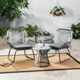 thumbnail image 2 of Reid Wicker Chat Set, Gray and White, 2 of 7