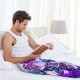 thumbnail image 5 of Balery Flying Butterflies Pantalones de pijama para hombre, pijama ultraligero, pantalón de descanso-XX-Large, 5 of 6