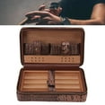 thumbnail image 4 of Cigar Humidor Case, Portable Cigar Box  For Travel For 4pcs, 4 of 8