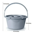 thumbnail image 5 of McKesson Commode Bucket, Replacement for Use with Portable Toilets - 7.5 qt, 12 Ct, 5 of 5