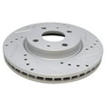 thumbnail image 4 of TRQ Brake Rotor Drilled & Slotted G-Coated & Semi-Metallic Pad Front Set BKA12377 Fits select: 2008-2011 FORD FOCUS, 4 of 5