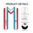 thumbnail image 5 of More design Graduation shawl Luxembourg Flag  & United States Flag Stole Sash Honor Study Aboard International Students, 5 of 10