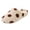 Khaki_010, variant on Domuza Women's Polka Dot Fluffy Closed Toe Slide Slippers Soft Fuzzy Indoor House Slippers Warm Cozy Loungewear Slides for Fall Winter Khaki 5.5（EU-36）