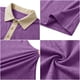 thumbnail image 3 of Camisas de Manga Corta de los Hombres Casual Color Bloqueado Botón de Solapa de Bolsillo Casual Top Transpirable, Manga Corta Tops de Verano para el Ejercicio, 3 of 6