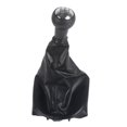 thumbnail image 1 of Black Gear Shiftknob,5 Speed Gear Shift Leather Gear Shift Knob Speed Gear Shift Convenient Use, 1 of 8