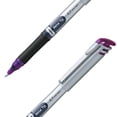 thumbnail image 4 of Pentel EnerGel Bol&iacute;grafo de Gel L&iacute;quido, Punto Fino, 0.7 mm, Cuerpo Plateado, Tinta Violeta, Caja con 12 Piezas, BL17-V, 4 of 5