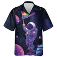 thumbnail image 4 of Camisa de hombre con estampado 3D de nave espacial, ropa para hombre de gran tamaño, nueva camisa informal de verano para playa hawaiana, moda hawaiana Harajuku para vacaciones, 4 of 4