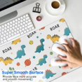 thumbnail image 4 of Long Mouse Pads for Desk,White Cartoon Dinosaurs Cacti Planets Desk Mats on Top Of Desks, Desk Mouse Pad Extra Large with 3mm Non-Slip Base and Stitched Edge for Gaming,Work,Home 31.5"x15.7", 4 of 5