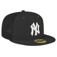 Men's New Era Black New York Yankees 59FIFTY Trucker Fitted Hat