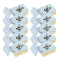 10pcs Heavy Duty Sink Support Brackets for Bathroom and Kitchen Under Mount Clips