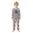 thumbnail image 2 of Family Halloween Pajama Set Long Sleeve Crew Neck, Breathable Halloween Family Pajamas with Monster Bow Print, Funny Matching Halloween Pajamas for Ki’ds Adults, 2 of 7