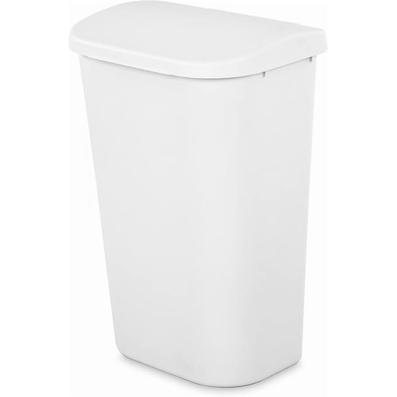 Sterilite 11.3 Gallon Trash Can, Plastic Lift Top Kitchen Trash Can, Multiple Colors