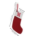 thumbnail image 2 of Christmas Ornaments Knitted Hosiery Wool Hosiery Embroidered Dog's Paw Snowflake Children's Candy Gift Bag red Christmas Stocking Gift Bag Christmas Tree Ornaments, 2 of 13