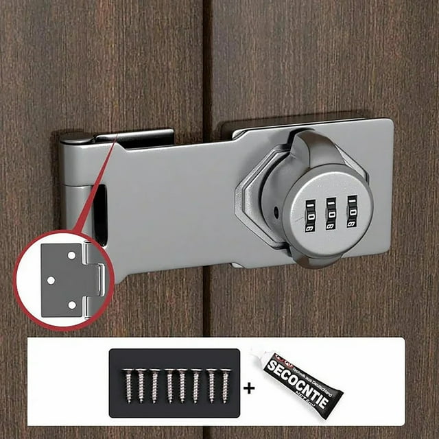 Serrure à Mot de Passe à Moins de 5 $! CQCYD Serrure d'Armoire à Mot de Passe, Mécanisme à Came en Alliage Sans Clé avec Code Numérique, Combinaison de Réinitialisation pour Tiroir, Frigo, Porte, Sécuritaire