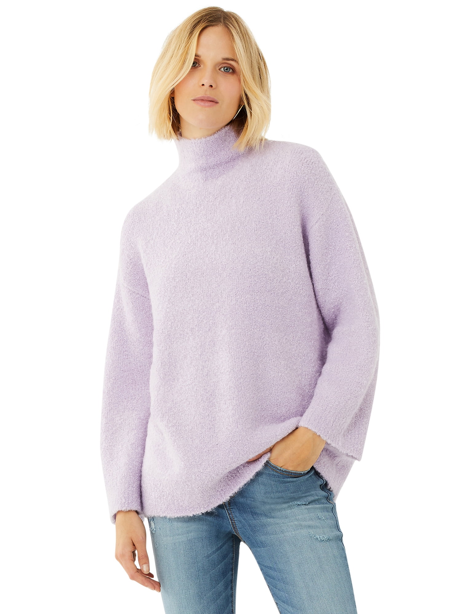 Scoop Women's Cozy Funnel Neck Tunic 
