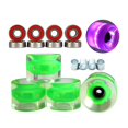 thumbnail image 4 of Paquete de 4 ruedas LED luminosas para monopatín que se iluminan con rodamientos que brillan en la noche Longboard Cruiser Dia. Ruedas de repuesto de Verde Baoblaze Ruedas de skate, 4 of 7
