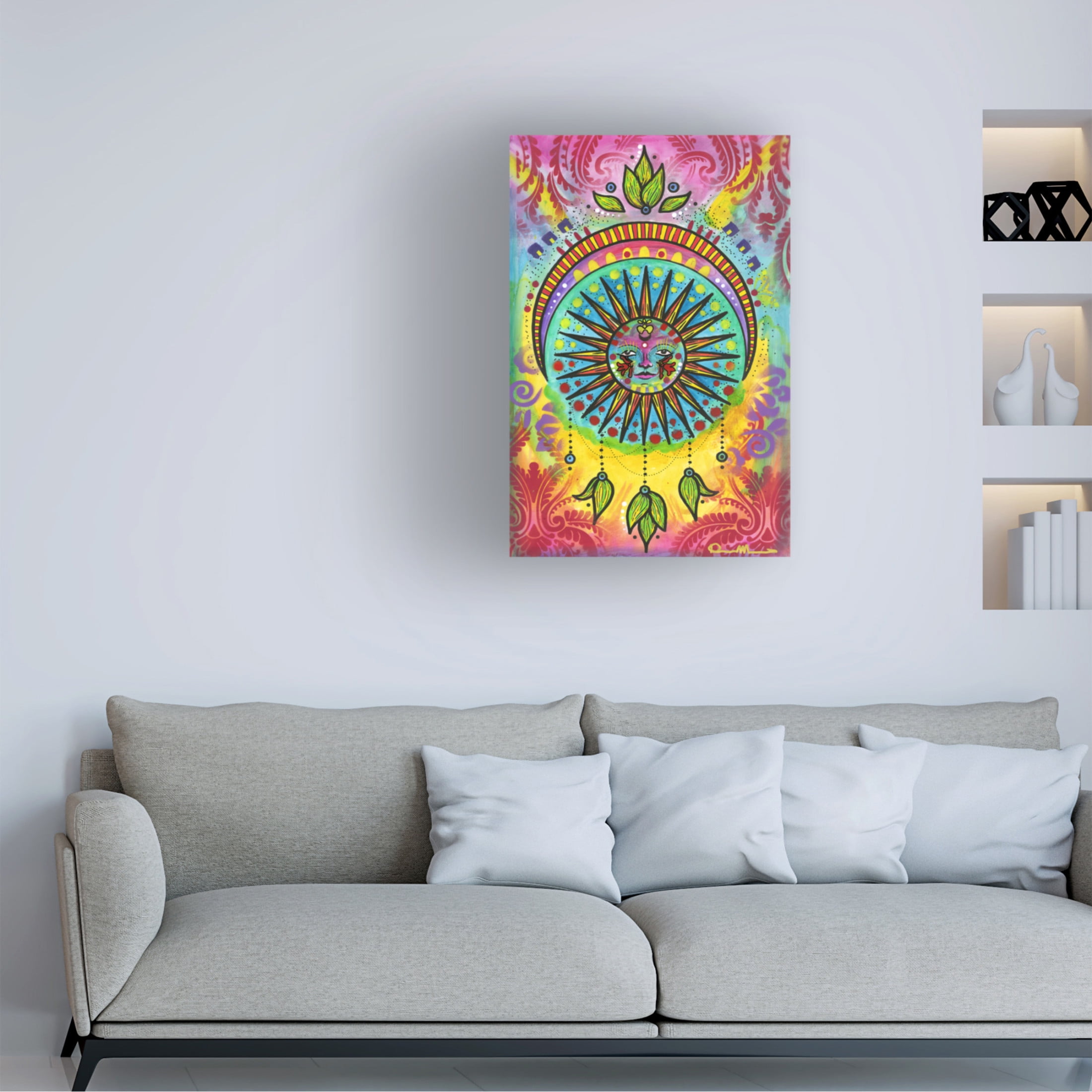 Canvas Wall Art - Dean Russo 'Cosmic Balance 5' Wall Art for Living Room, Bedroom, or Office Décor by Trademark Fine Art - 22 x 32 Inches