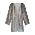 thumbnail image 4 of Lolmot Kimonos for Women Fashion Casual 3/4 Sleeve Print Chiffon Cardigan Resort Wear Lightweight Casual Loose Open Front Cardigan, 4 of 5