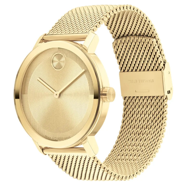 Movado Bold 3601073 Gold Dial & Stainless Steel Bracelet 40MM Mens