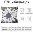 thumbnail image 5 of Nawypu Navy Blue White Daisy Pillow Covers Spring Summer Grey Colored Decorative Throw Pillows Outdoor Modern Art Flower Pillowcase Square Cushion Case for Home Sofa Couch Bed, 5 of 5