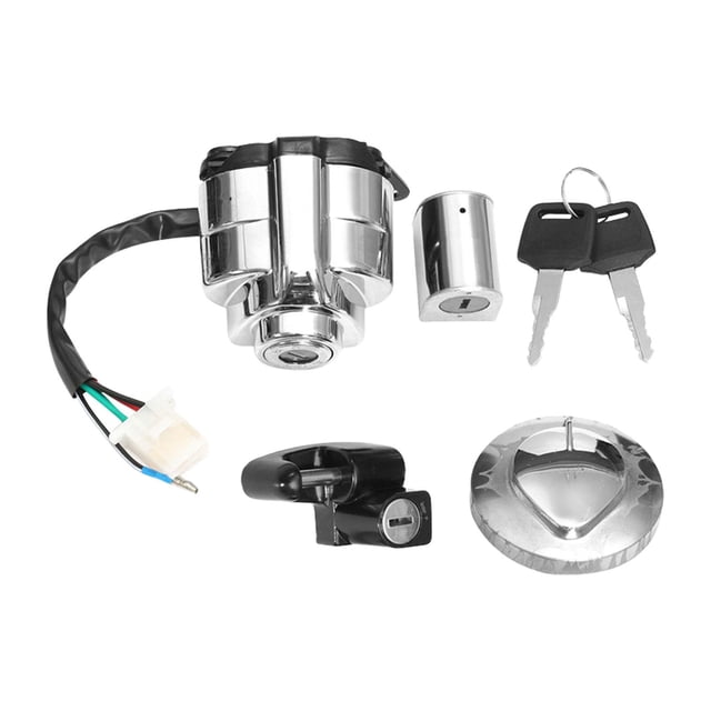 Interruptor de encendido Sunnimix Tapa de Tanque llave de Bloqueo piezas duraderas de motocicleta para Shadow VT 400