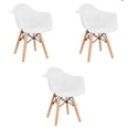 thumbnail image 1 of Juego de tres sillas Eames con descansabrazo para Niños y Niñas (BLANCO), 1 of 4