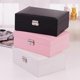 thumbnail image 2 of Double Layer Jewelry Box PU Leather Jewelry Storage Case Necklace Earring Rings Bracelet Organizer for Jewelries Accessories, 2 of 4