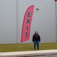 thumbnail image 2 of Exit Feather Flag Kits - 13.5ft Flag Complete Pole Set with Ground Stake - Great for Businesses, Storefronts, Sales - Printed in The USA, 2 of 7