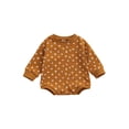 thumbnail image 1 of Qiylii Baby Girl’s Floral Bodysuit O-Neck Long Sleeve Triangle Romper,0-24M, 1 of 8