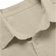 thumbnail image 4 of Camisas Y s Camisa de manga larga de solapa con hebilla de bolsillo de temperamento adelgazante de lino de algodón para hombre (Khaki, XL), 4 of 5