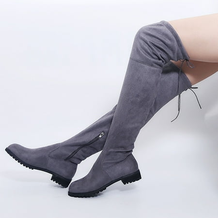 

NECHOLOGY Cowboy Boots Womens Size 10 Boots Comfort Over The Long Women Sexy over The Knee Boots for Women Wide Calf Grey 8