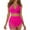 Hot Pink, variant on Bikinis for Women – Separate Fashion Mesh Tie String, Sexy Back with Sheer Net, Built-in Padding, No Underwire, Beach Vacation Swimsuit,Purple L