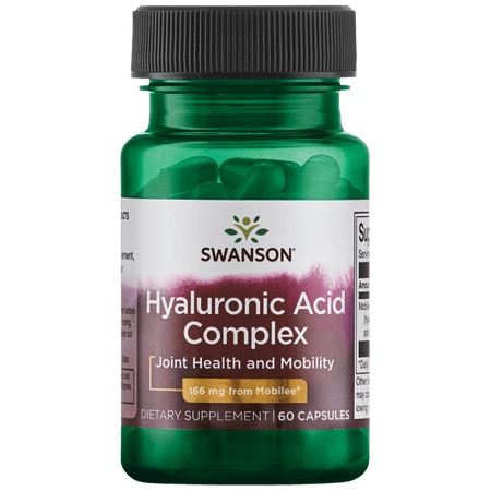 Swanson super-Potence Hyal Joint Acide Hyaluronique 166 mg 60 Caps
